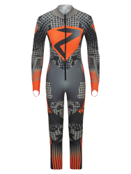 Guma narciarska Ziener RCE Racesuit Padded Junior Black Foggy Print Orange Pop - 2023/24