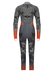 Guma narciarska Ziener RCE Racesuit Padded Junior Black Foggy Print Orange Pop - 2023/24