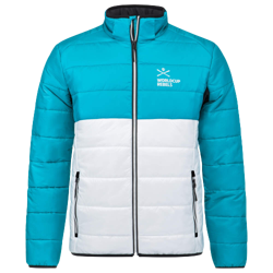 Kurtka puchowa HEAD Race Kinetic Jacket Junior Blue/White - 2024/25