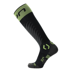 Skarpety narciarskie UYN Man Ski One Merino Socks Black/Lime - 2024/25