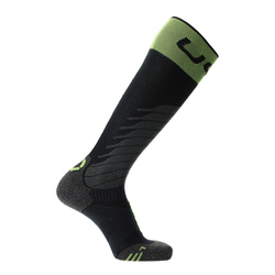 Skarpety narciarskie UYN Man Ski One Merino Socks Black/Lime - 2024/25